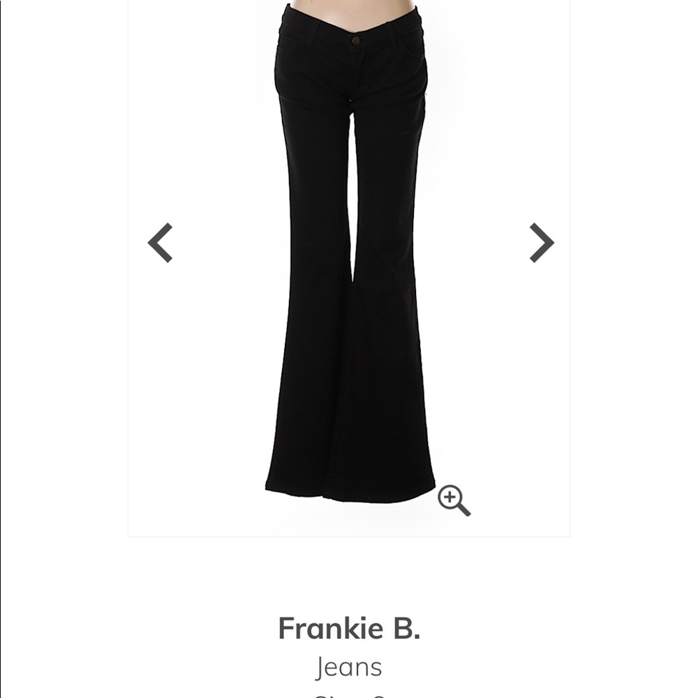 Black Frankie B flare pants