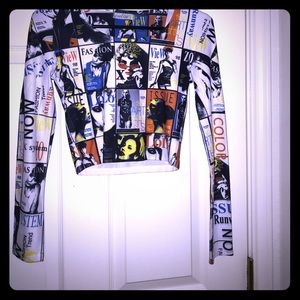 Fashion long sleeve crop top