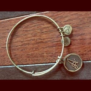 Alex & Ani brushed gold bracelet