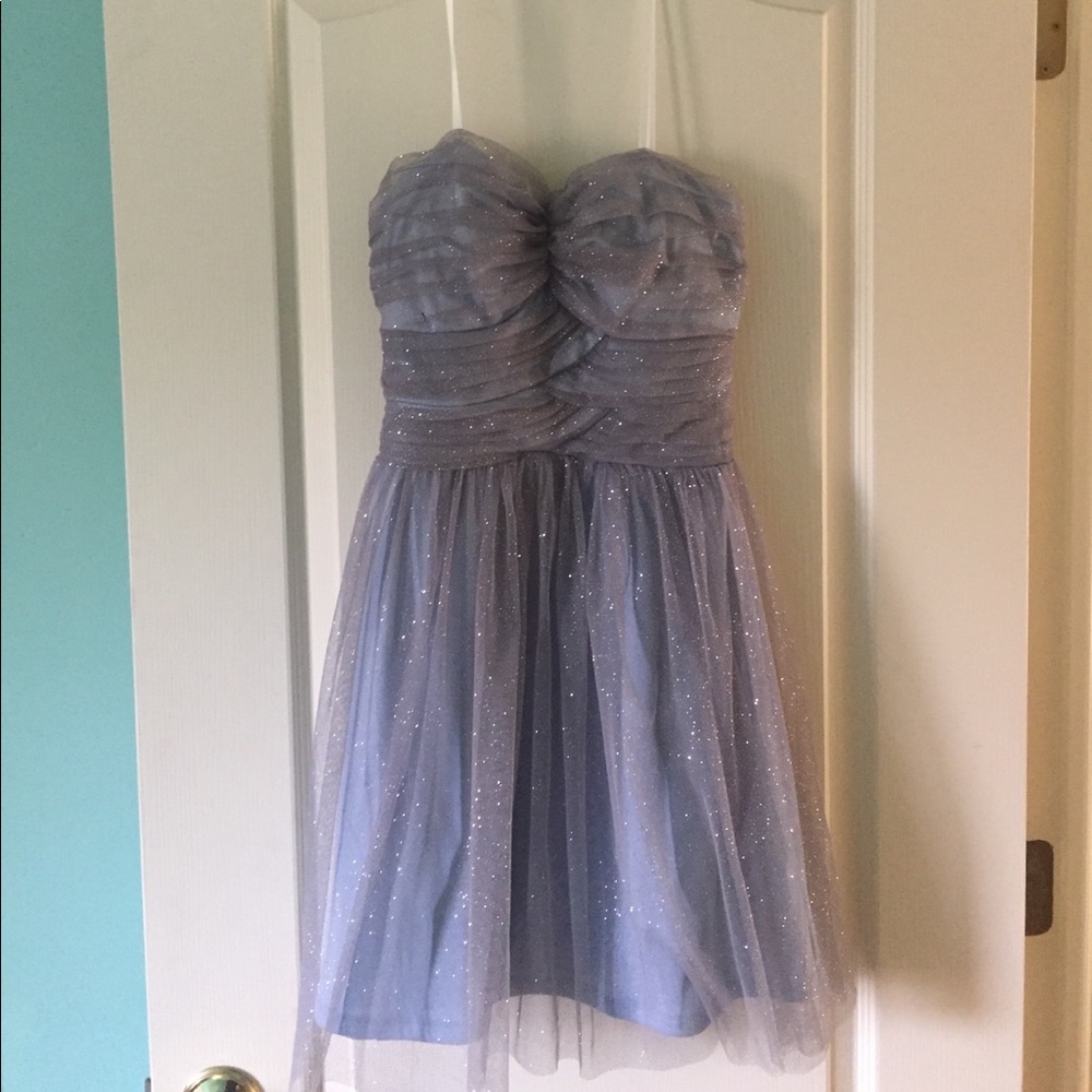 Silver Sparkly Sleeveless Dress