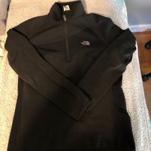 Black north face quarter zip