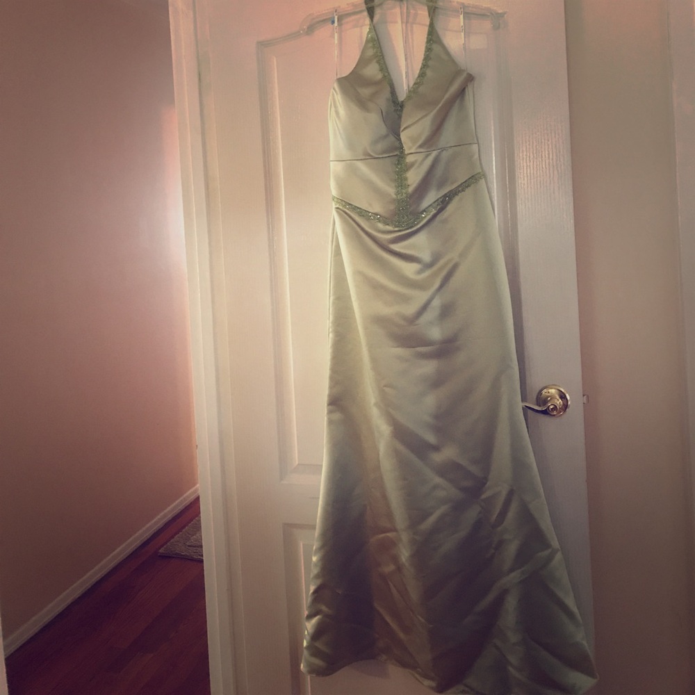 Lime green dress