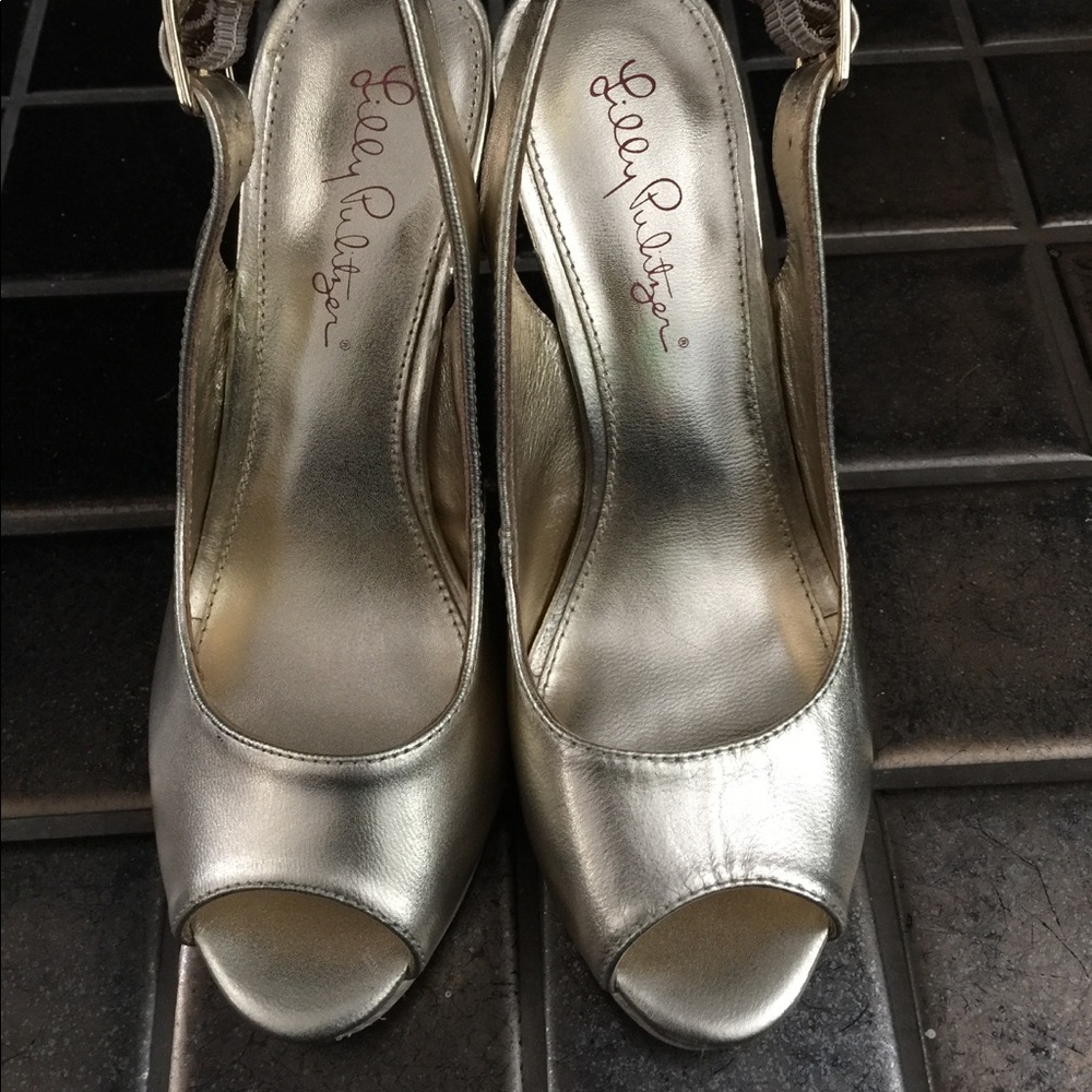 Lilly Pulitzer Kristin Leather Wedge