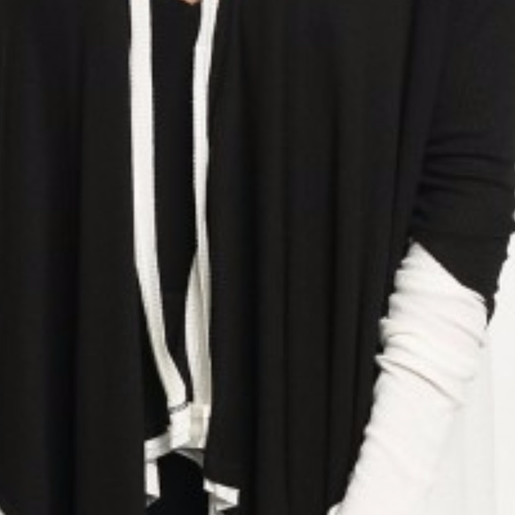 曆LAST 1曆BLACK & IVORY LIGHT WEIGHT CARDIGAN - Picture 2 of 2