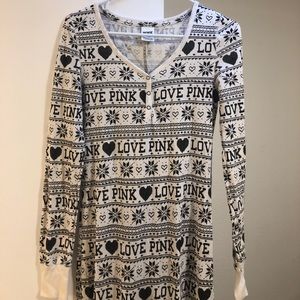 VS Pink Thermal Onesie!