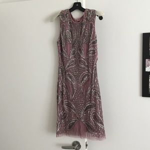 Beaded cocktail dress.