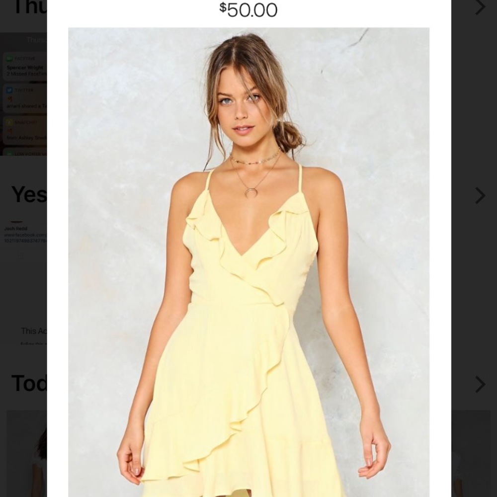 Picture This Ruffle Mini Dress-BRAND NEW