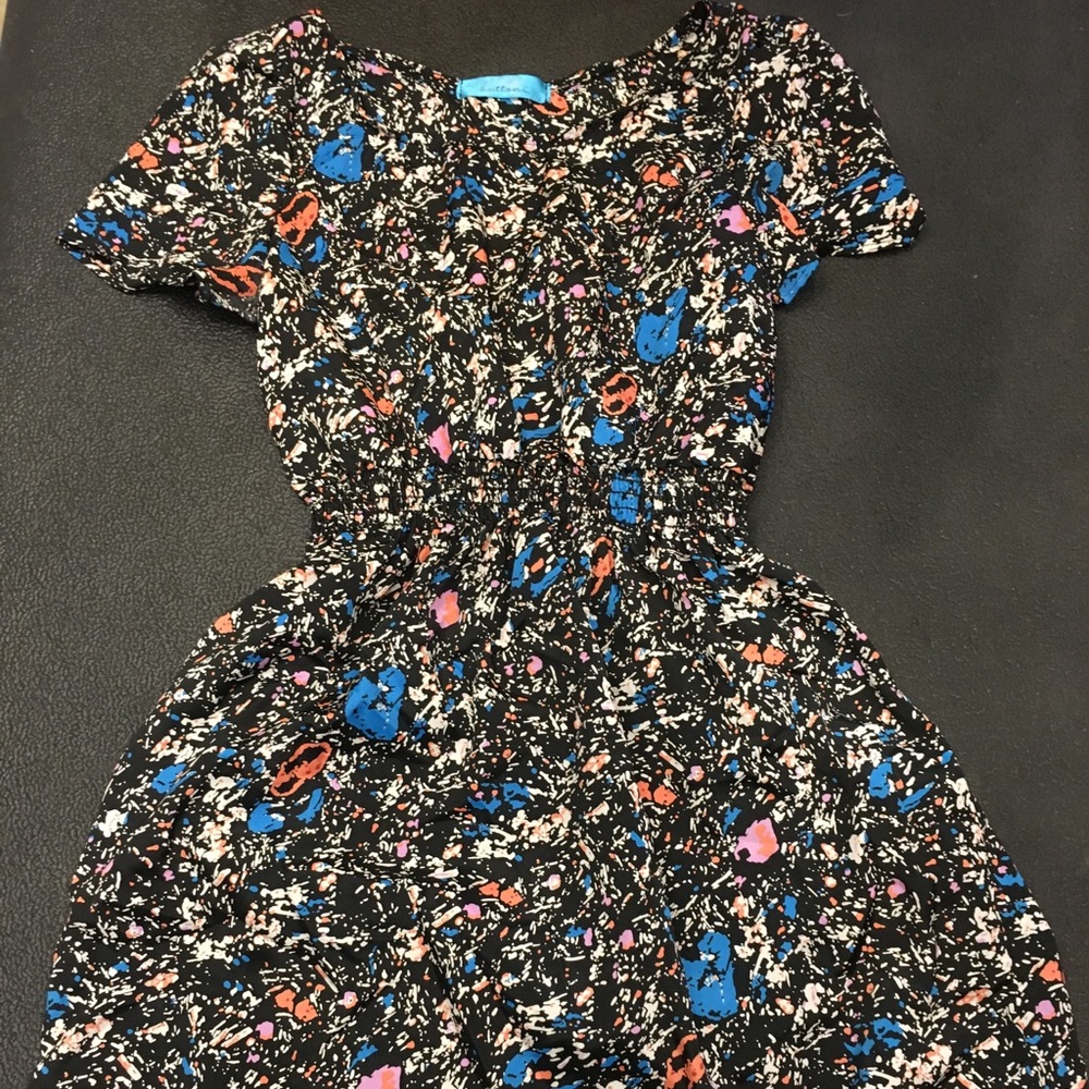 Splattered paint work dress