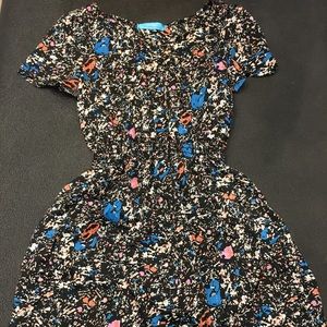 Splattered paint work dress