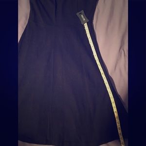 Black cotton tank Flair dress size sm.