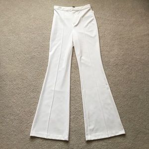 White Flare Pants