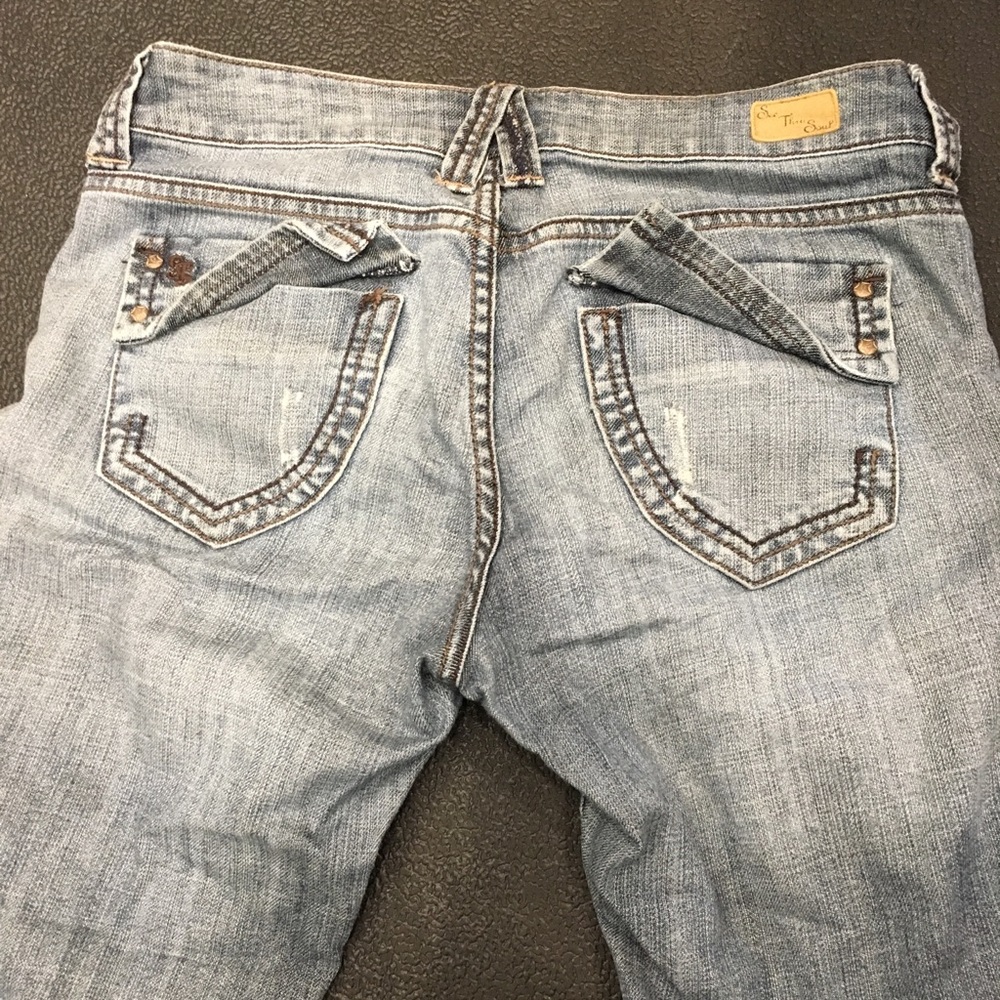 See Thru Soul bootcut jeans