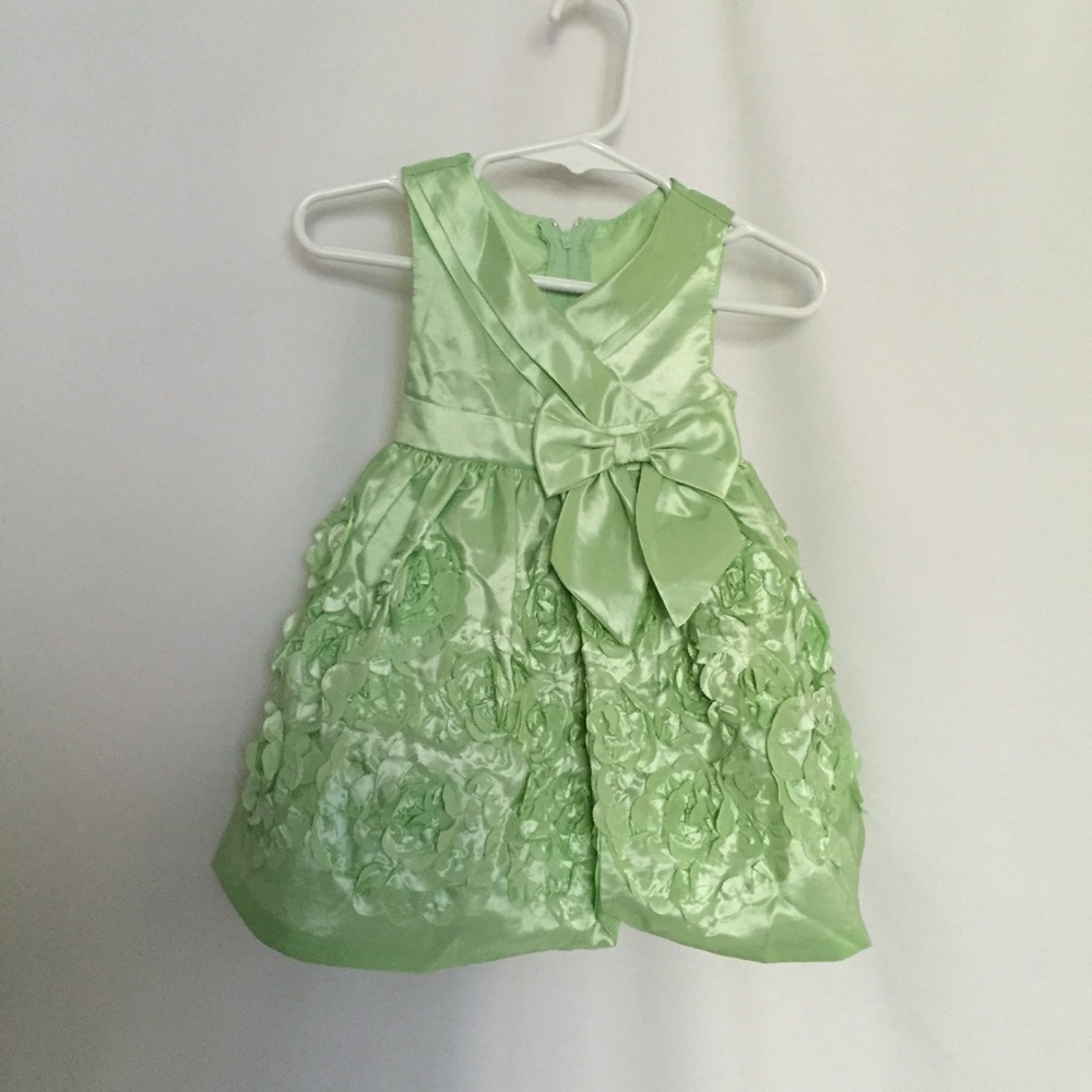 Bonnie Baby | Green Party Dress