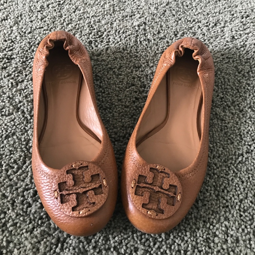 Tory Butch Rivera Logo Flats