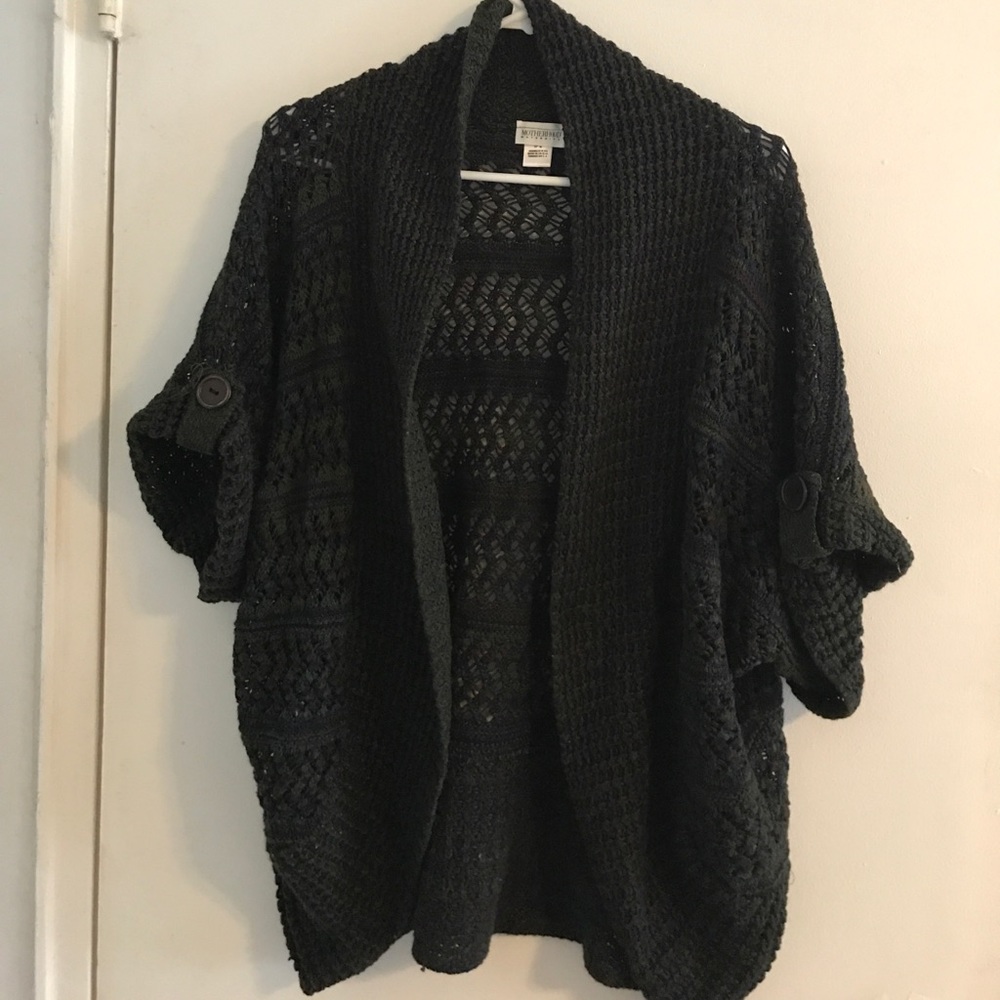 Maternity Open Knit Cardigan