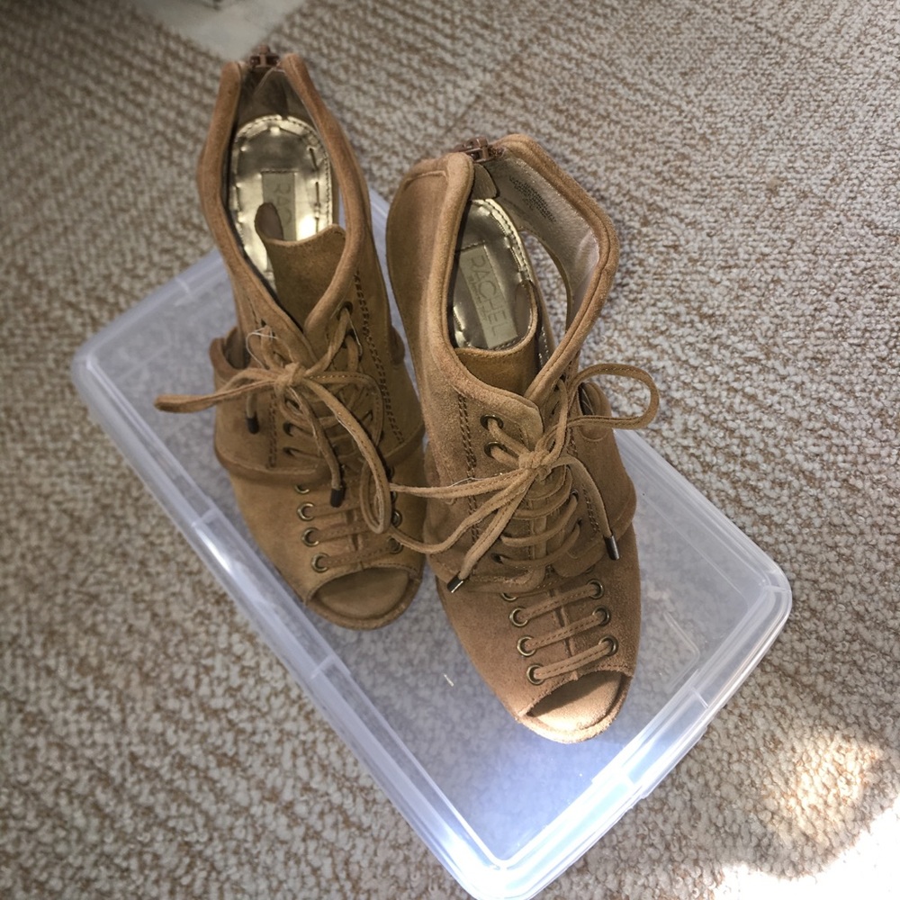 RACHEL by Rachel Roy Tan Leather High Heel Sandal