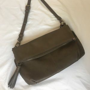 Army Green Lucky Brand cross bossy bag purse EUC