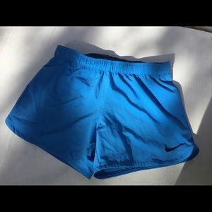 Blue Nike Dri Fit Shorts with Built in Spandex