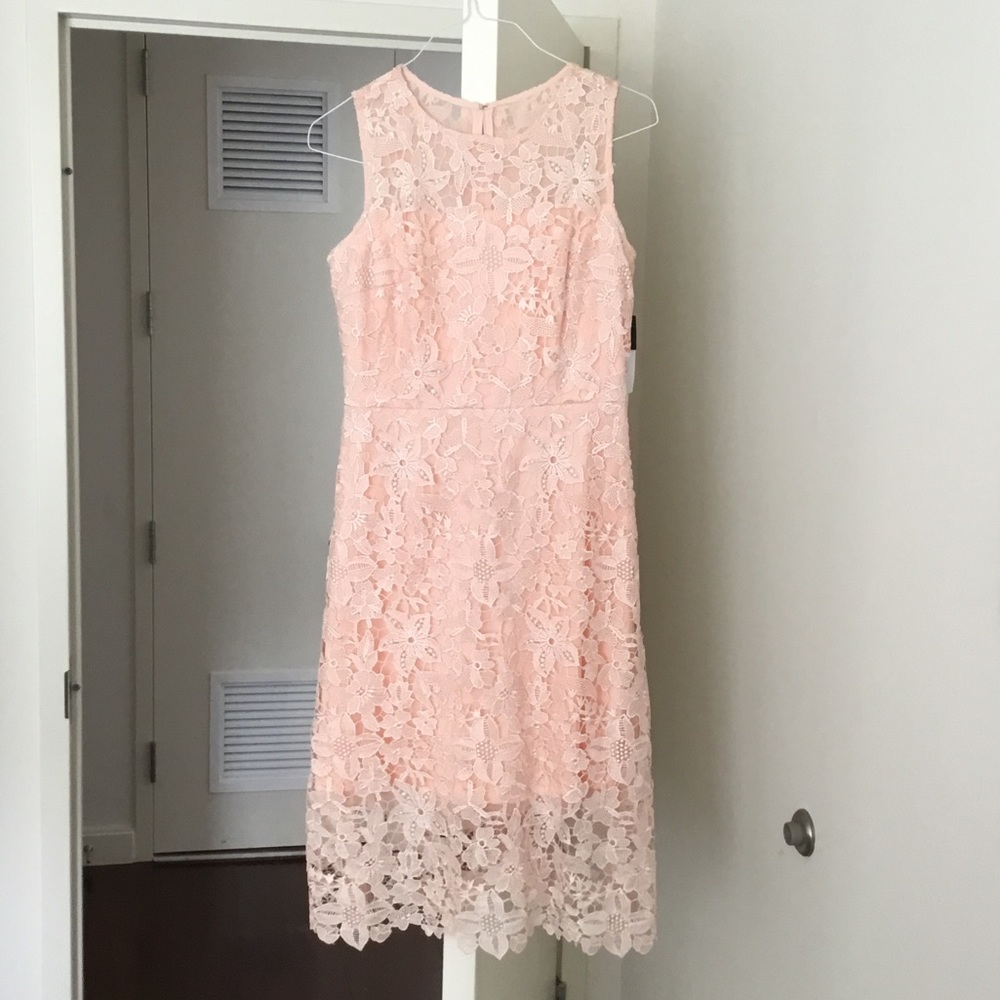 Peach cocktail dress