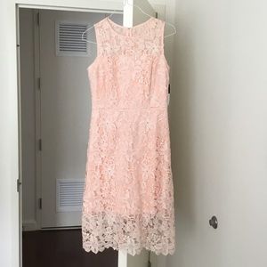 Peach cocktail dress