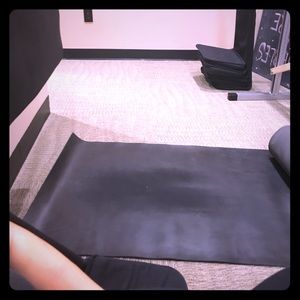 Black lululemon yoga mat. Gently used