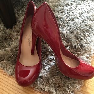 Red Jessica Simpson Pumps