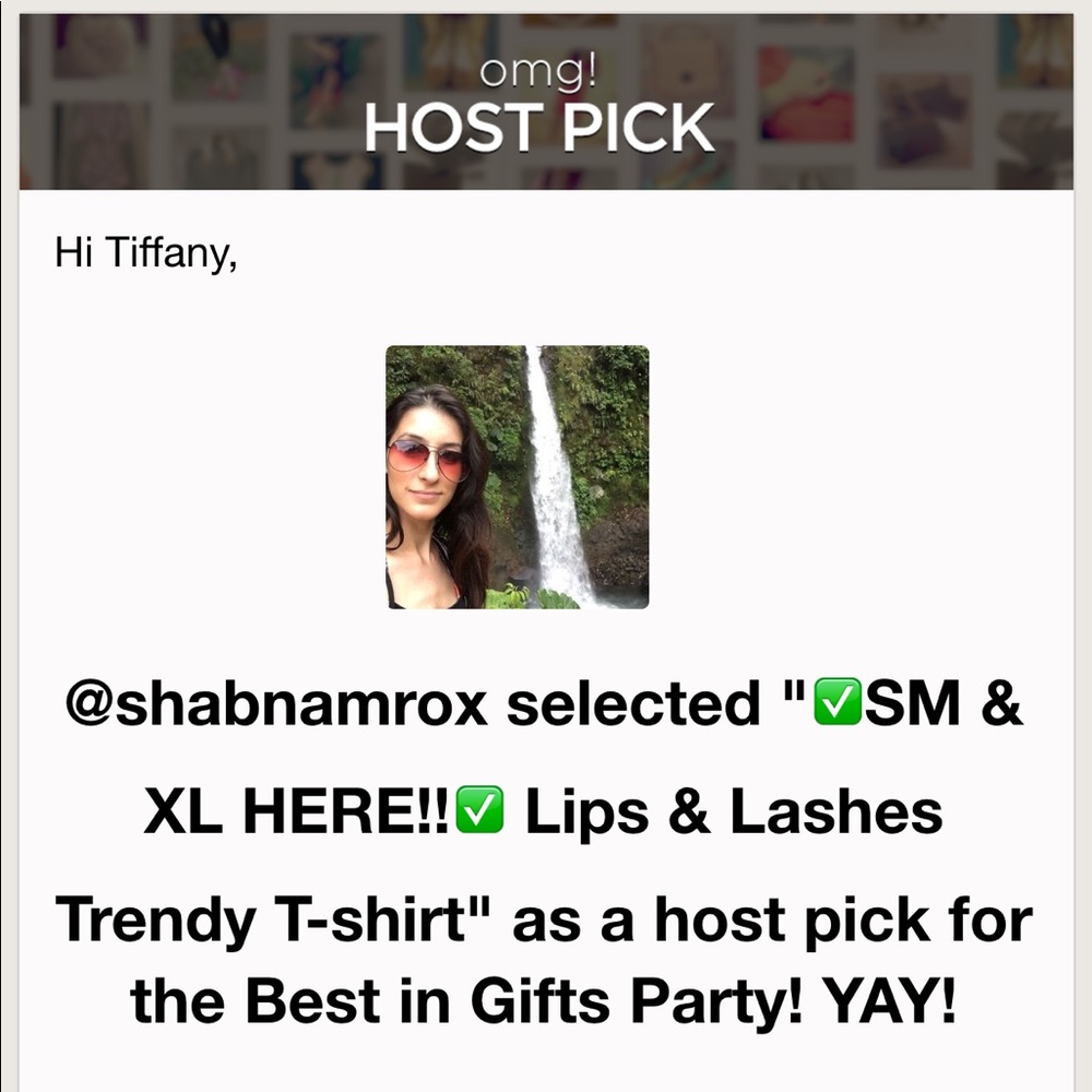 ‼️LAST 1‼️ 5⭐️RATED- 🎉HP🎉 Lips & Lashes T-shirt - Picture 5 of 5