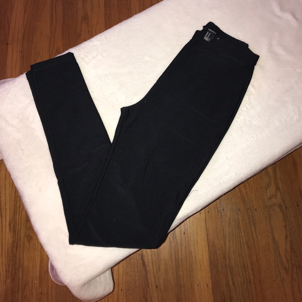 Forever 21 black silky leggings