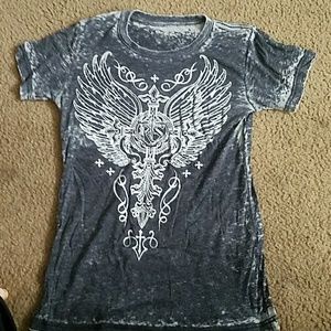 T-shirt. Soft material and stretchy.