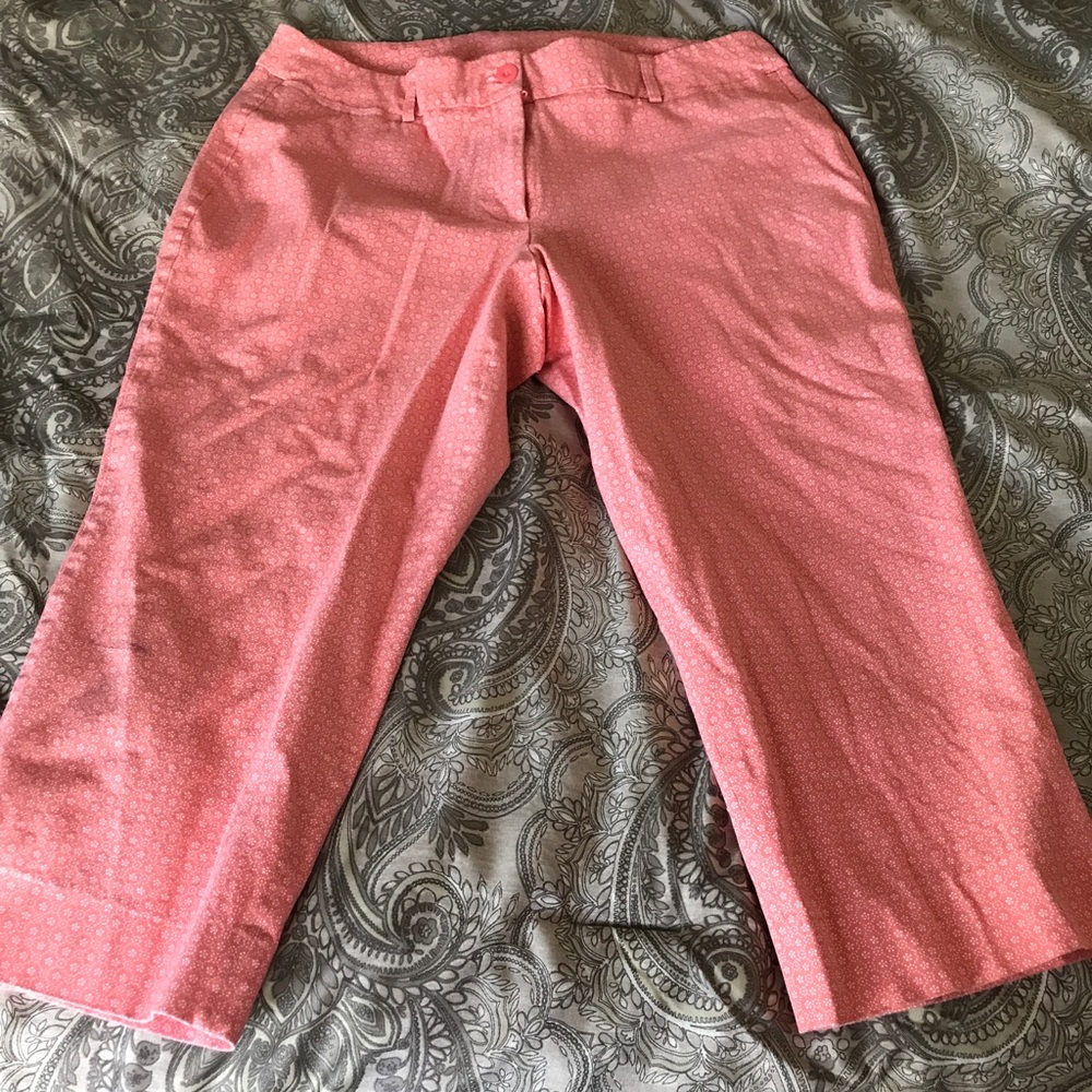 Cute print ankle pants