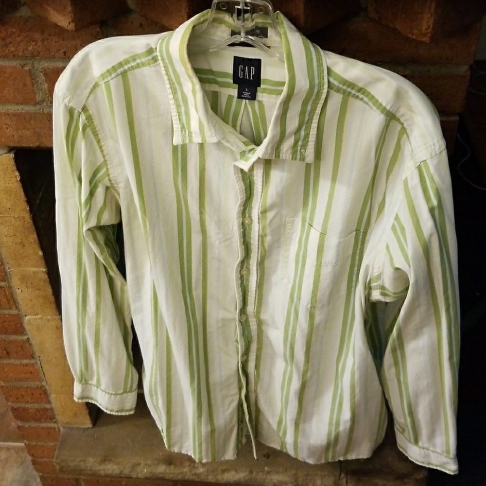 Men's large Gap long sleeve button down shirt