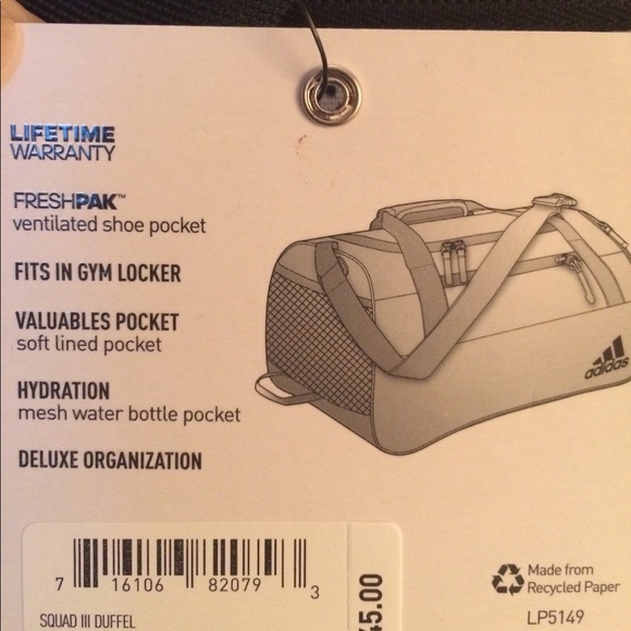 🌺 Beautiful New Adidas Squad 111 Duffel bag - Picture 8 of 8