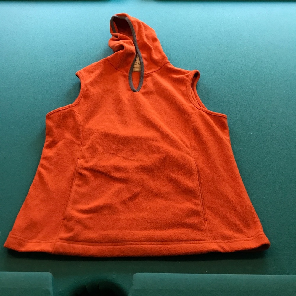 sahali Fleece hooded pullover vest M