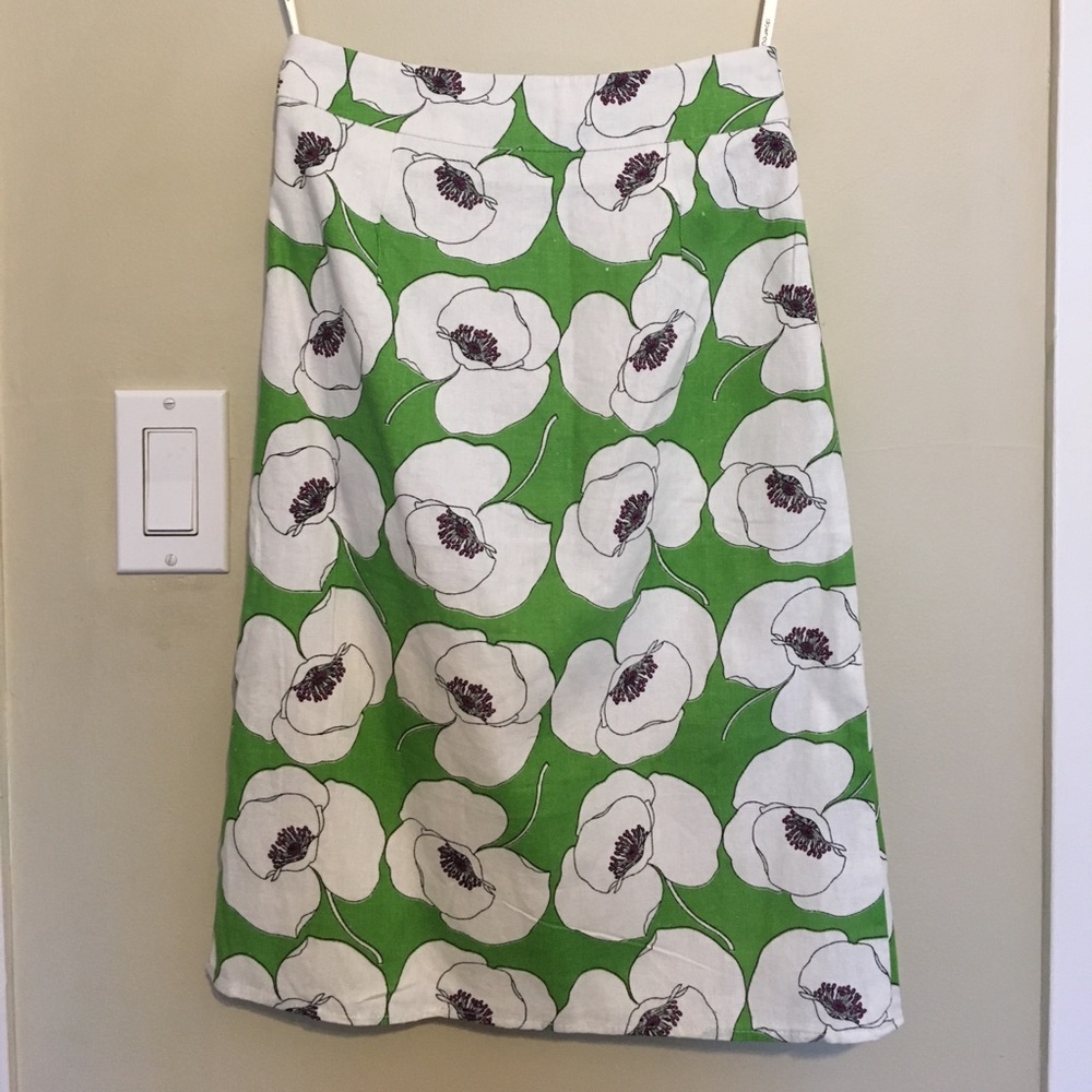 Down East bright floral skirt