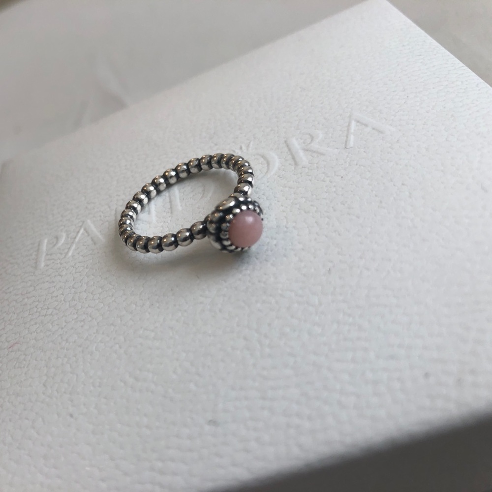 October birthday blooms pandora ring
