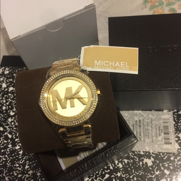 Michael Kors Accessories - Brand New Womens Micheal Kors Parker Gold Watch
