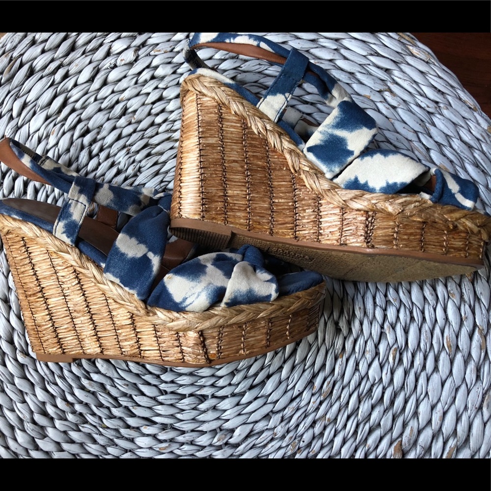 3.5” wedge heel tie dye Sandals