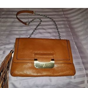 NWT Diane Von Furstenberg Harper large camel tan