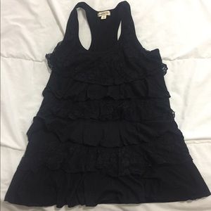 NBW - Black Lace Tank Top