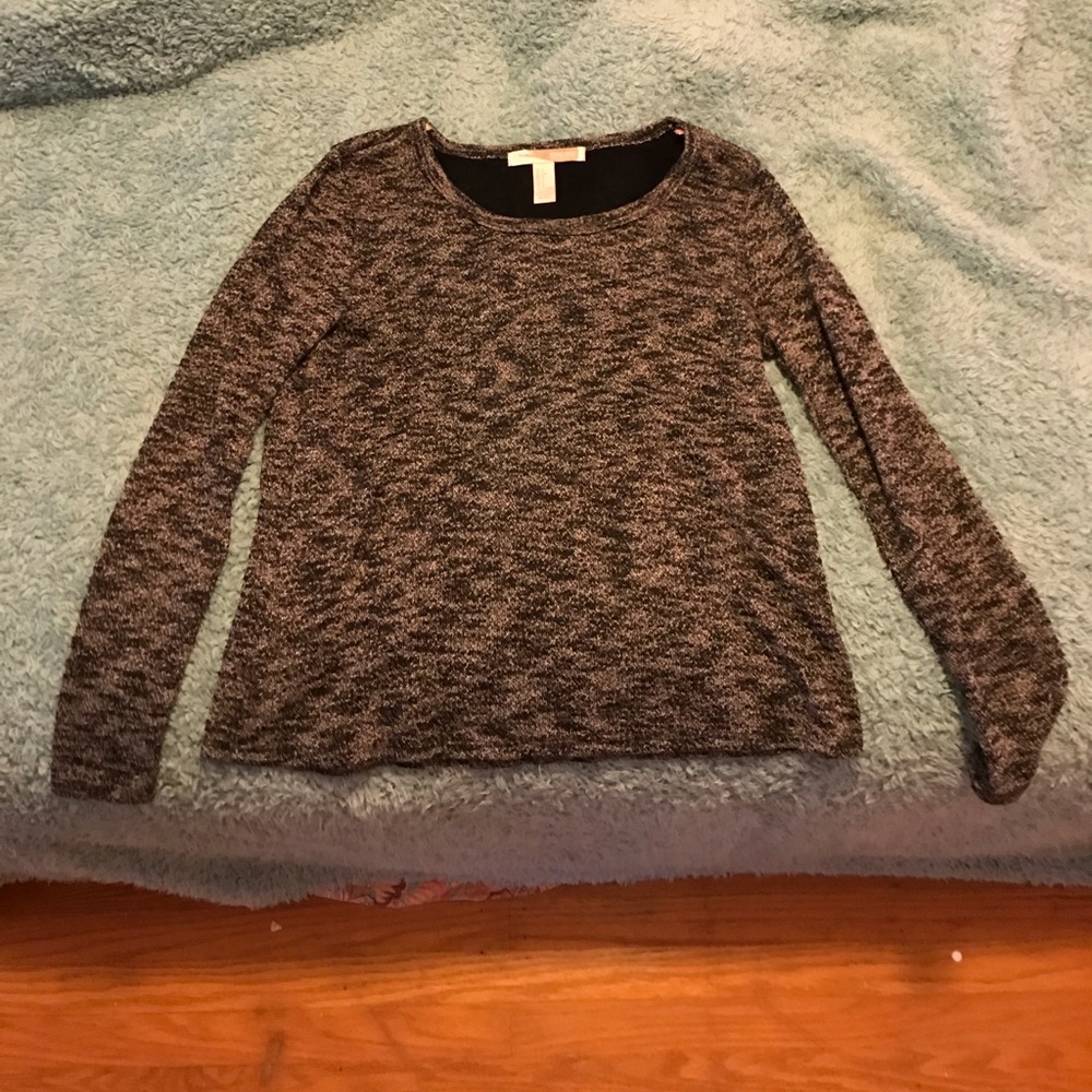 forever 21 marble semi open back sweater