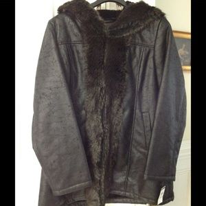 Black Rivet Suede Women's Jacket
