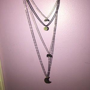Layered Moon Necklace