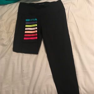 Victoria Secret Knockout Rainbow Capri Leggings