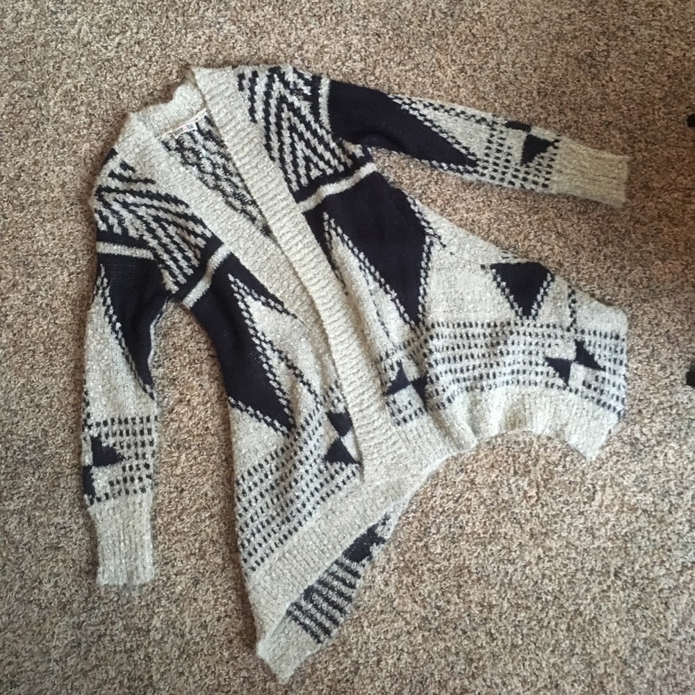 Aztec print cardigan