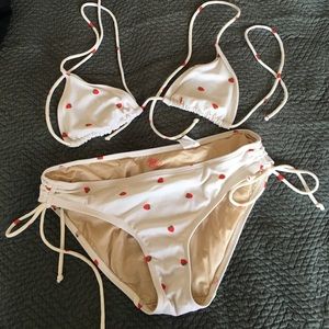 Strawberry print bikini