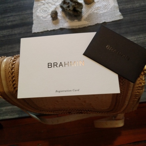 Brahmin nude leather bag
