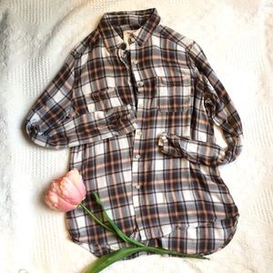 Mossimo boyfriend fit plaid shirt