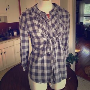 Dressy flannel top