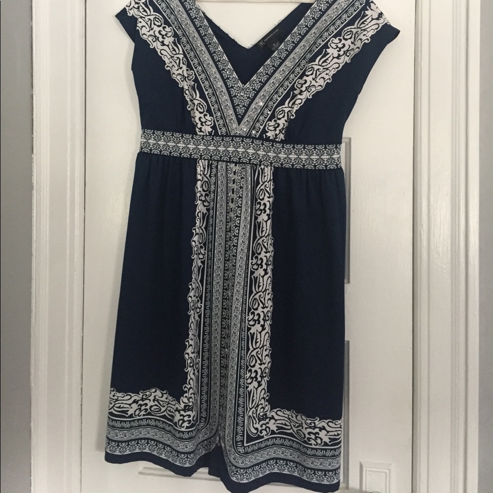 Blue INC Grecian dress