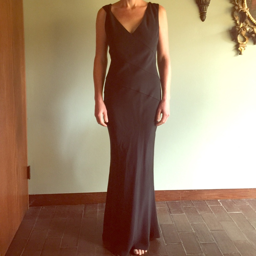 Eva Chun silk evening gown